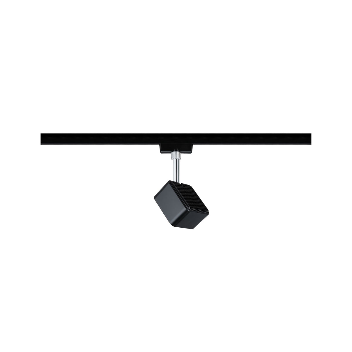 Paulmann URail LED-Spot Cube 8W Schwarz matt/Chrom 2700K Metall/Kunststoff dimmbar