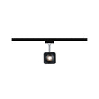 Paulmann URail LED-Spot Cube 8W Schwarz matt/Chrom 2700K Metall/Kunststoff dimmbar