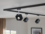 Paulmann URail LED-Spot Cube 8W Schwarz matt/Chrom 2700K Metall/Kunststoff dimmbar
