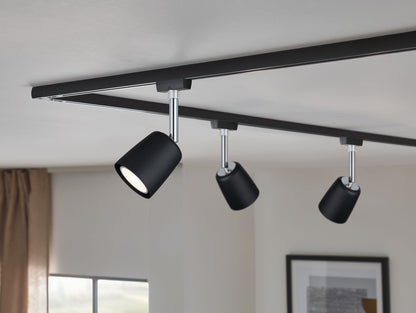 Paulmann URail LED-Spot Cover max. 10W Schwarz matt/Chrom Metall/Kunststoff