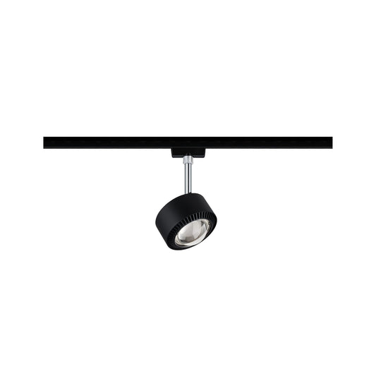 Paulmann Stromschienenstrahler URail Spot Aldan 9W sw/chr Met 2700K dim