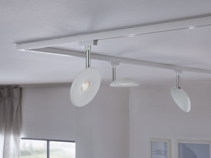 Paulmann URail Spot Sphere 7,4W Weiß/Chrom 230V Kunststoff dimmbar 2700K