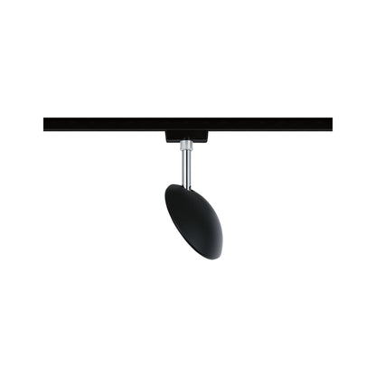 Paulmann URail Spot Sphere 7,4W Schwarz matt/ Chrom 230V Kunststoff dimmbar 2700K