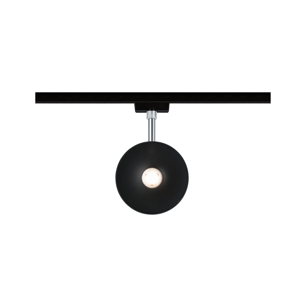 Paulmann URail Spot Sphere 7,4W Schwarz matt/ Chrom 230V Kunststoff dimmbar 2700K