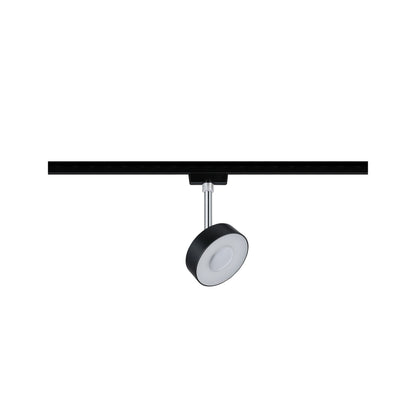 Paulmann URail LED-Spot Circle 5W Schwarz matt/Chrom 4000K Metall/Kunststoff dimmbar