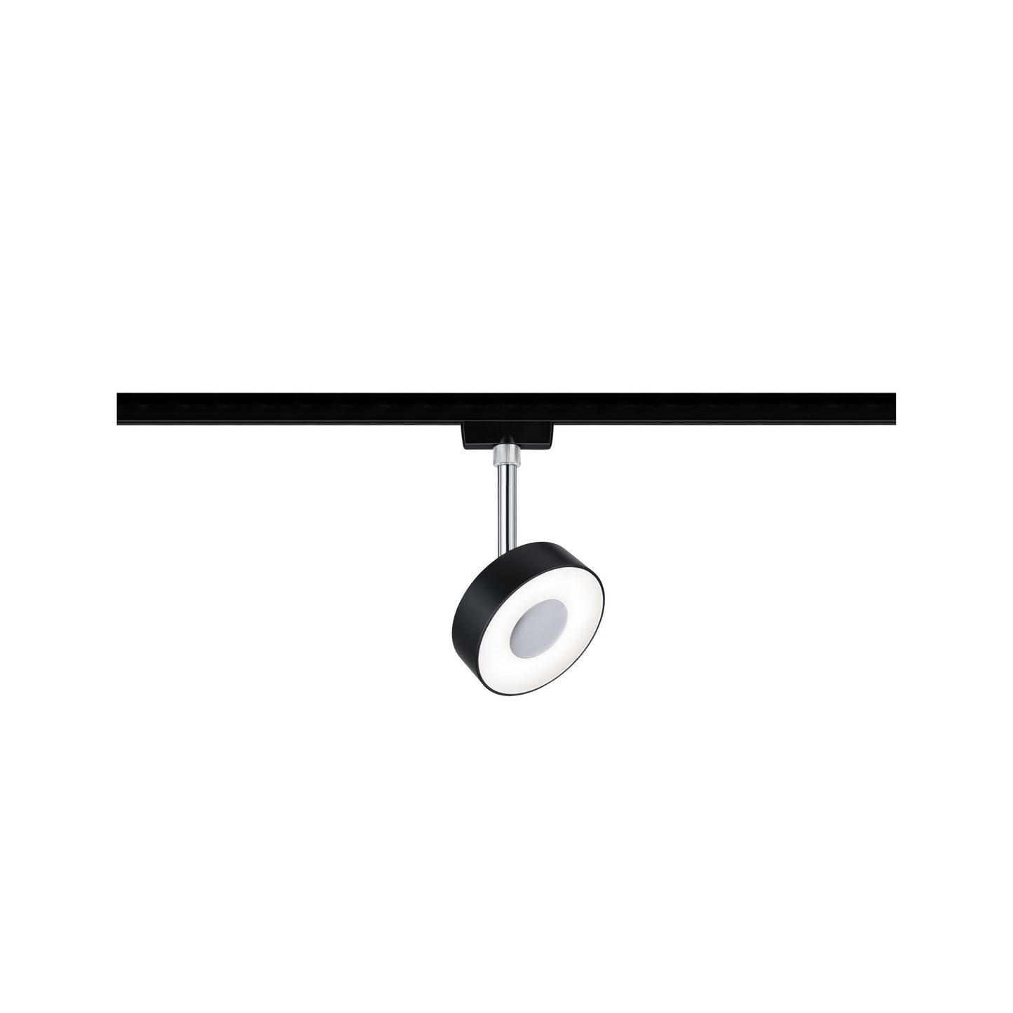 Paulmann URail LED-Spot Circle 5W Schwarz matt/Chrom 4000K Metall/Kunststoff dimmbar