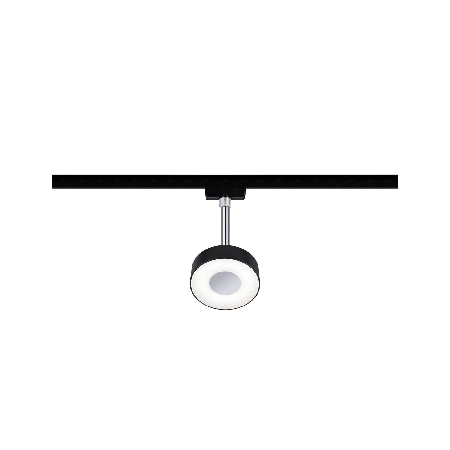 Paulmann URail LED-Spot Circle 5W Schwarz matt/Chrom 4000K Metall/Kunststoff dimmbar