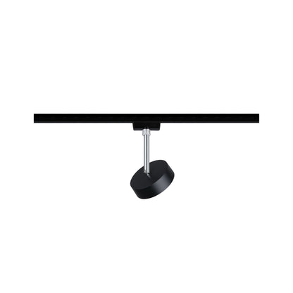 Paulmann URail LED-Spot Circle 5W Schwarz matt/Chrom 4000K Metall/Kunststoff dimmbar