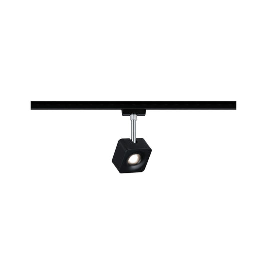 Paulmann URail LED-Spot Cube 8 W Schwarz matt/Chrom 4000K Metall/Kunststoff dimmbar
