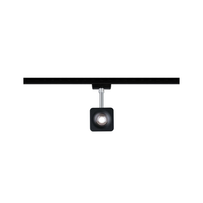 Paulmann URail LED-Spot Cube 8 W Schwarz matt/Chrom 4000K Metall/Kunststoff dimmbar
