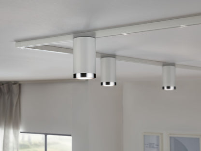 Paulmann URail Spot Tube max1x10W GU10 Weiß /Chrom Metall