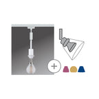 Paulmann URail DecoSystems Pend max1x20W E14 Weiß 230V Metall/Kunststoff Stoffkabel