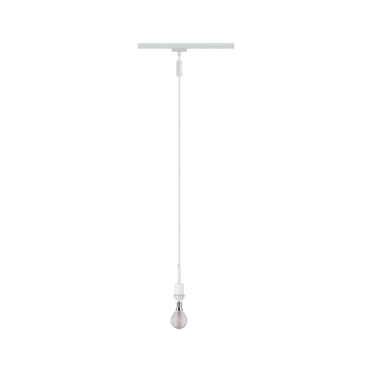 Paulmann URail DecoSystems Pend max1x20W E14 Weiß 230V Metall/Kunststoff Stoffkabel