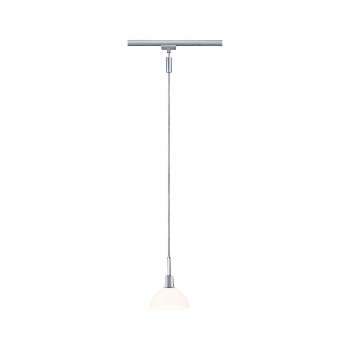 Paulmann URail Pendel Sarrasani max 20W E14 Chrom matt/Opal 230V Metall Glas