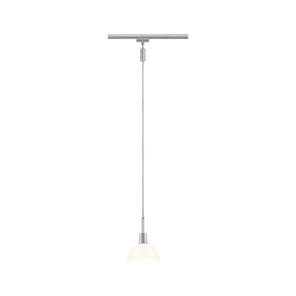 Paulmann URail Pendel Sarrasani max 20W E14 Chrom matt/Opal 230V Metall Glas