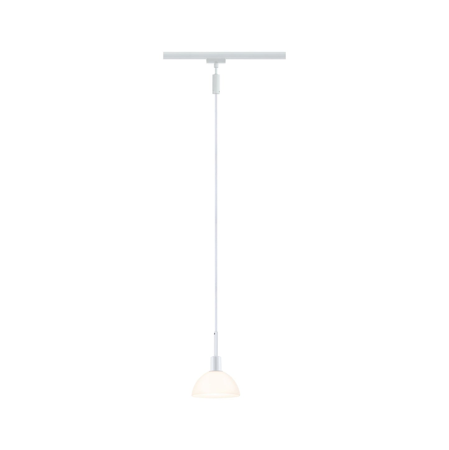 Paulmann URail Pendel Sarrasani max 20W E14 Weiß /Opal 230V Metall Glas