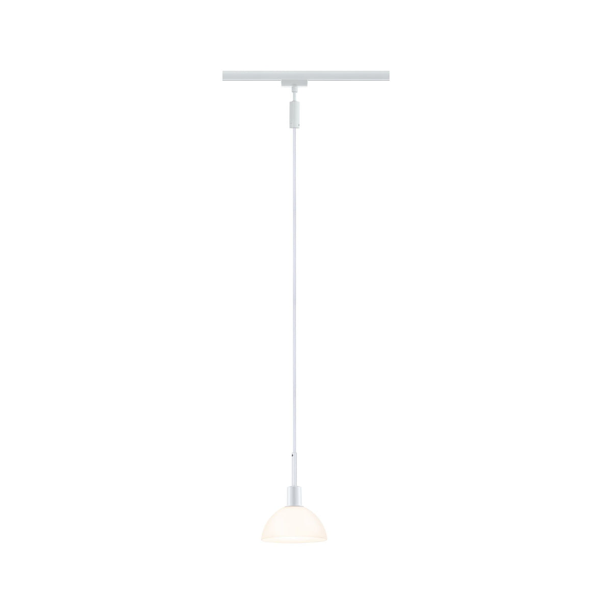 Paulmann URail Pendel Sarrasani max 20W E14 Weiß /Opal 230V Metall Glas
