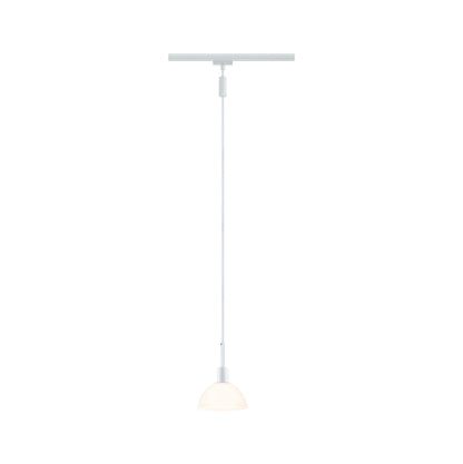 Paulmann URail Pendel Sarrasani max 20W E14 Weiß /Opal 230V Metall Glas