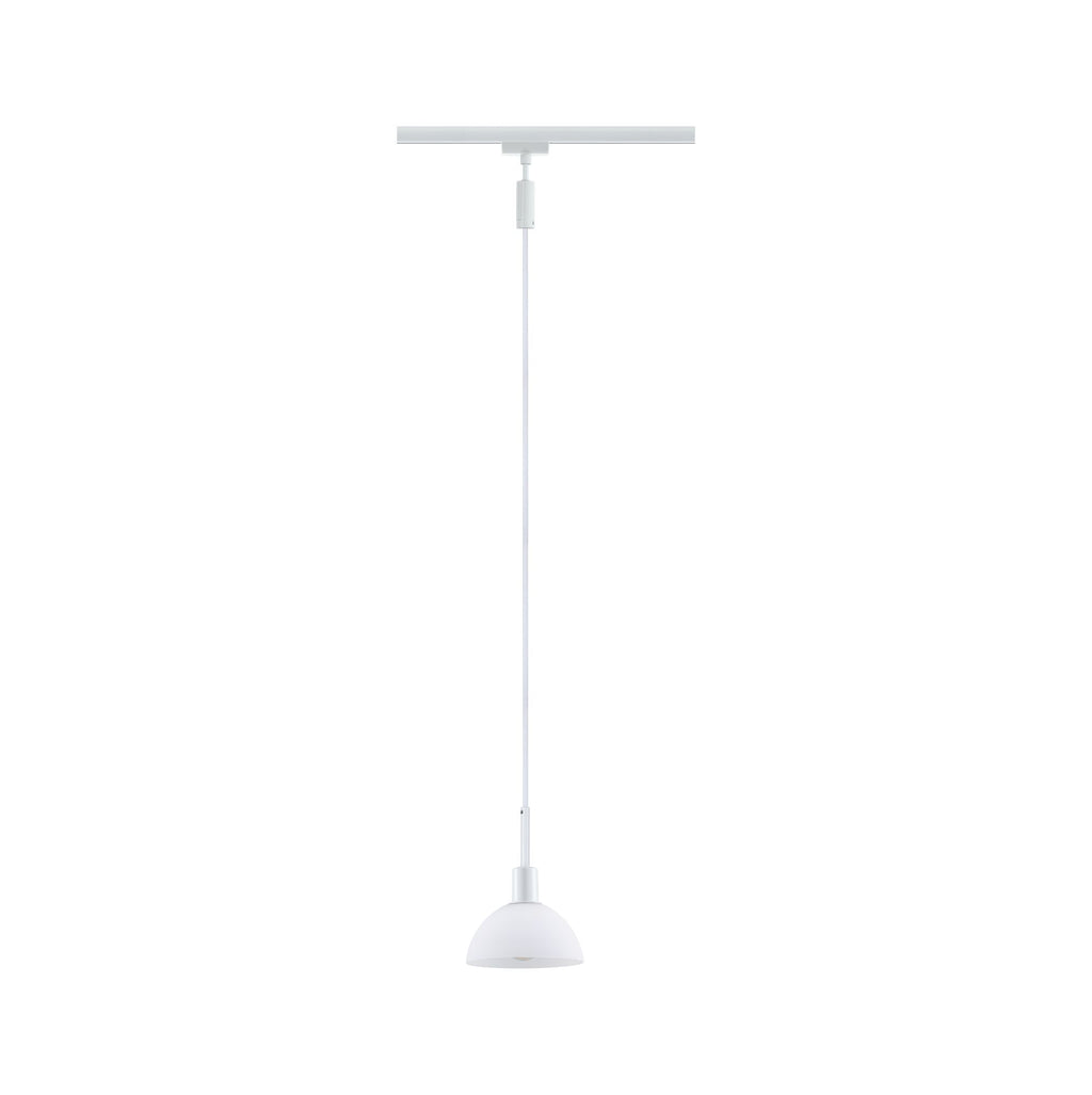Paulmann URail Pendel Sarrasani max 20W E14 Weiß /Opal 230V Metall Glas