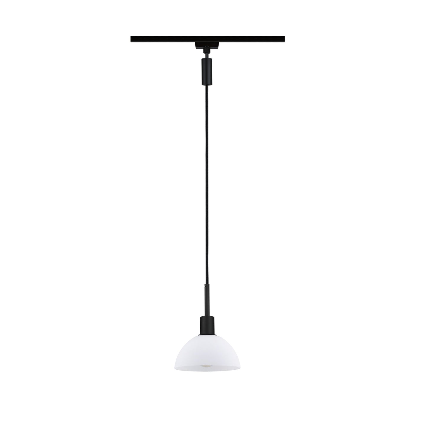 Paulmann URail Pendel Sarrasani max 20W E14 Schw matt/Opal 230V Metall Glas
