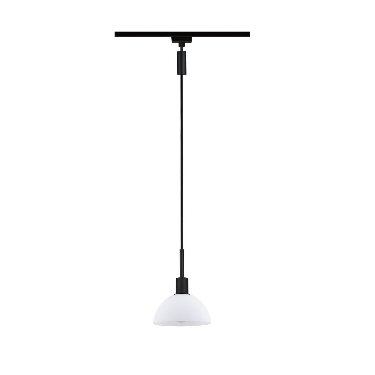 Paulmann URail Pendel Sarrasani max 20W E14 Schw matt/Opal 230V Metall Glas
