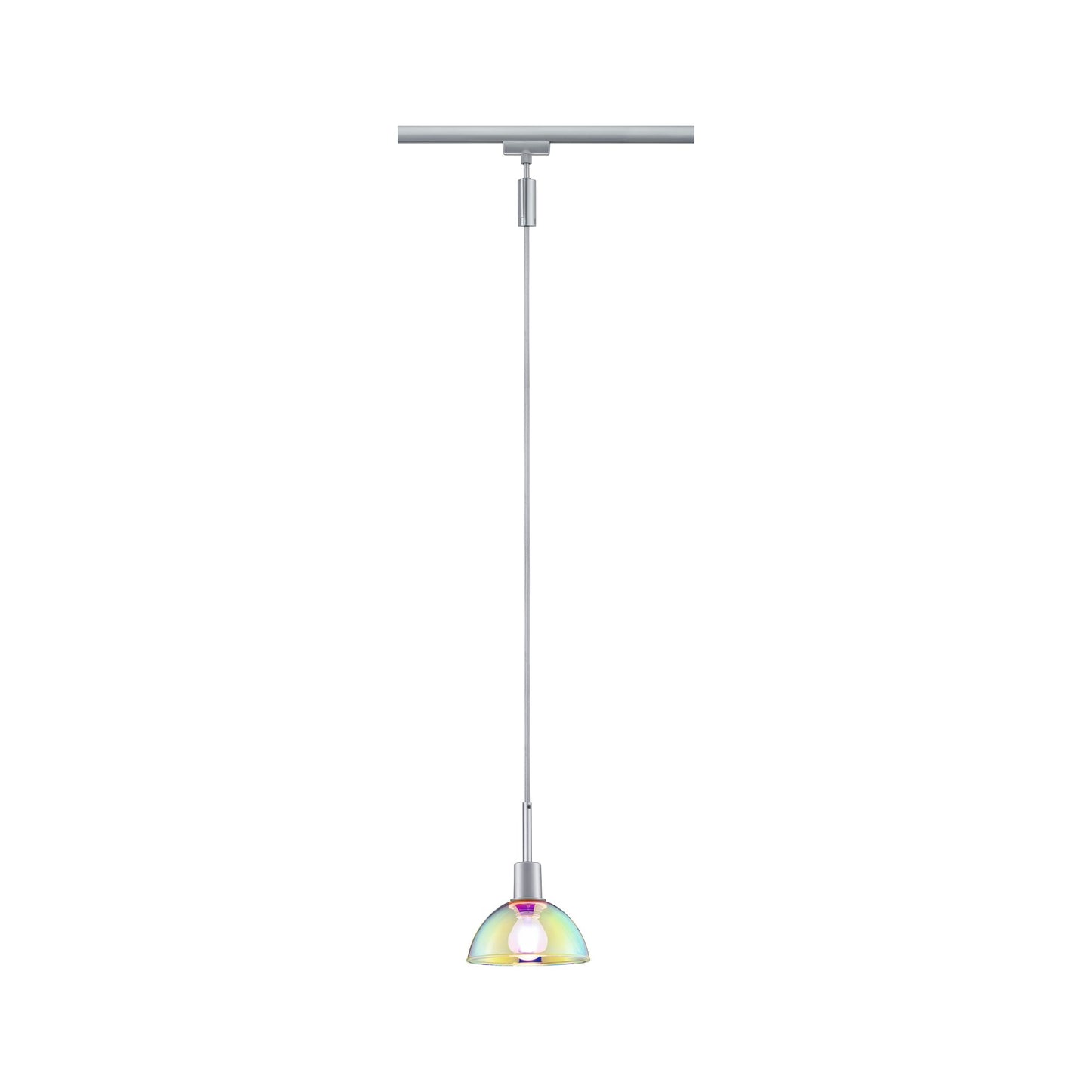 Paulmann URail Pendel Sarrasani max 20W E14 Chrom matt/Dicro 230V Metall Glas