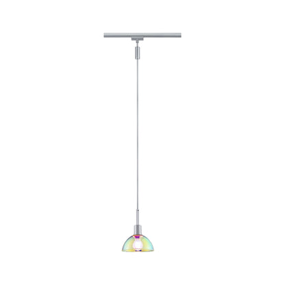 Paulmann URail Pendel Sarrasani max 20W E14 Chrom matt/Dicro 230V Metall Glas