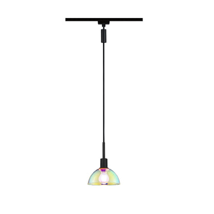 Paulmann URail Pendel Sarrasani max 20W E14 Schw matt/Dicro 230V Metall Glas