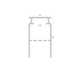 Deko-Light Combo Beton Trafoprofil, 3 m, schwarz