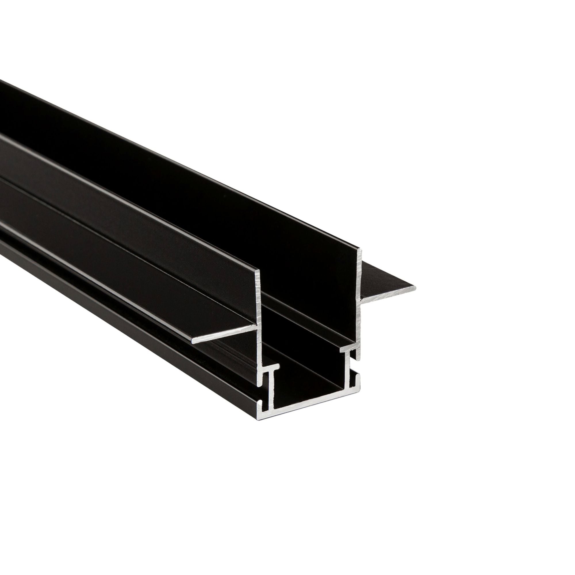 Deko-Light Combo Einbau Montageprofil mit Flügel, 13mm, 1m schwarz