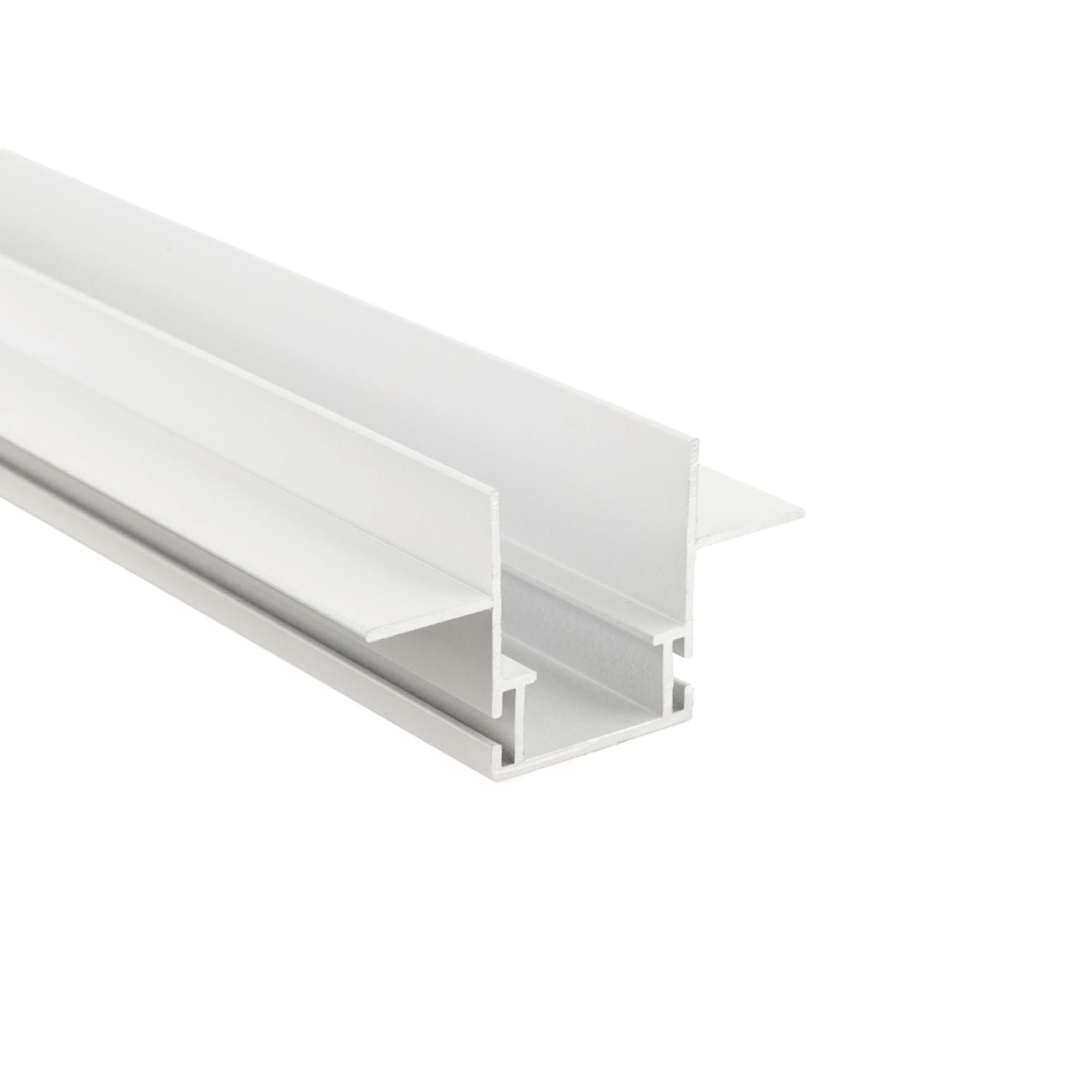 Deko-Light Combo Einbau Montageprofil mit Flügel, 13mm, 2m weiß