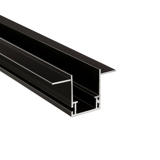 Deko-Light Combo Fassade Montageprofil mit Flügel, 3mm, 2m schwarz