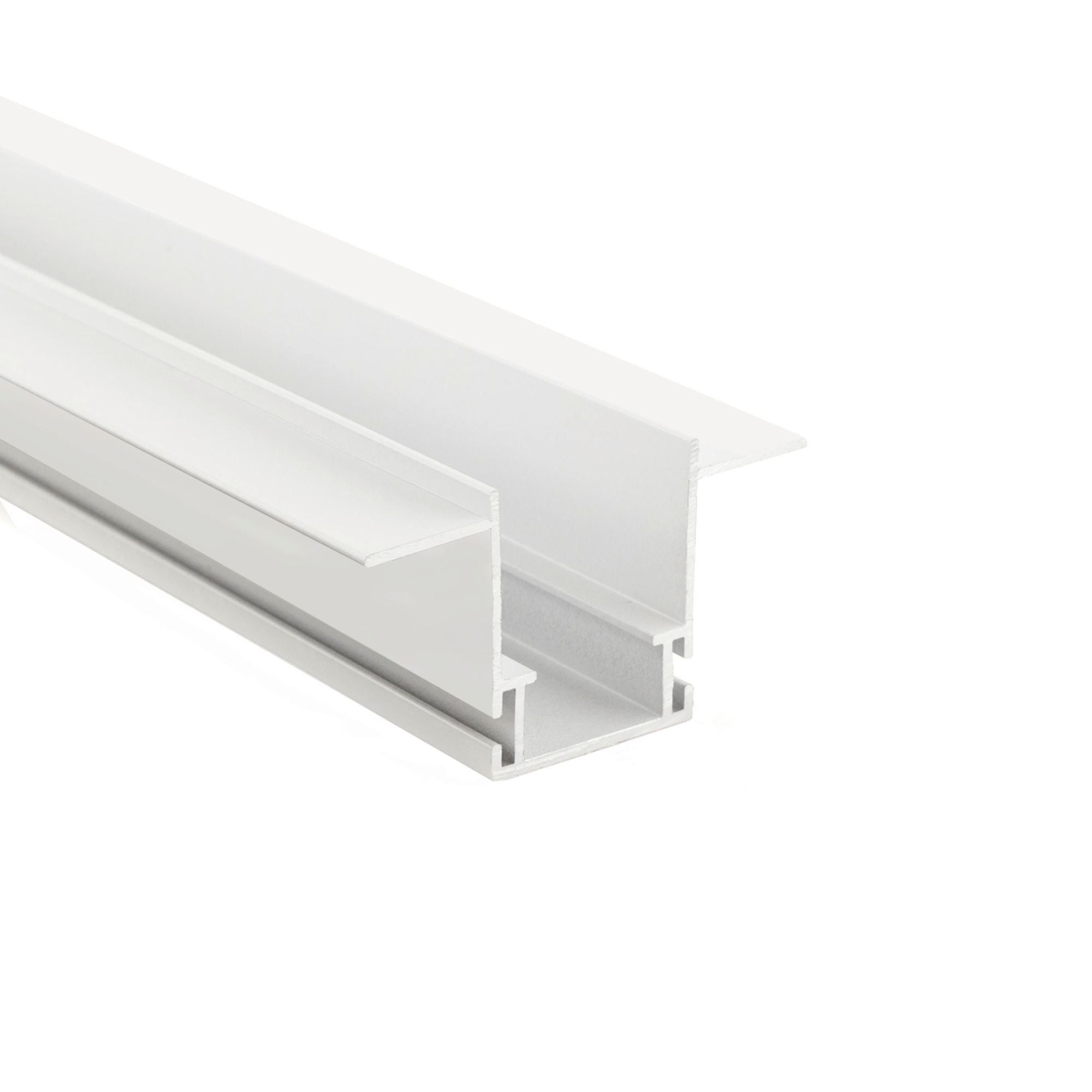 Deko-Light Combo Fassade Montageprofil mit Flügel, 3mm, 2m weiß
