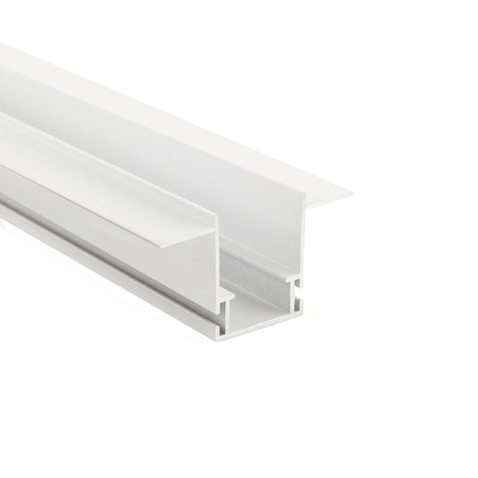 Deko-Light Combo Fassade Montageprofil mit Flügel, 3mm, 3m weiß