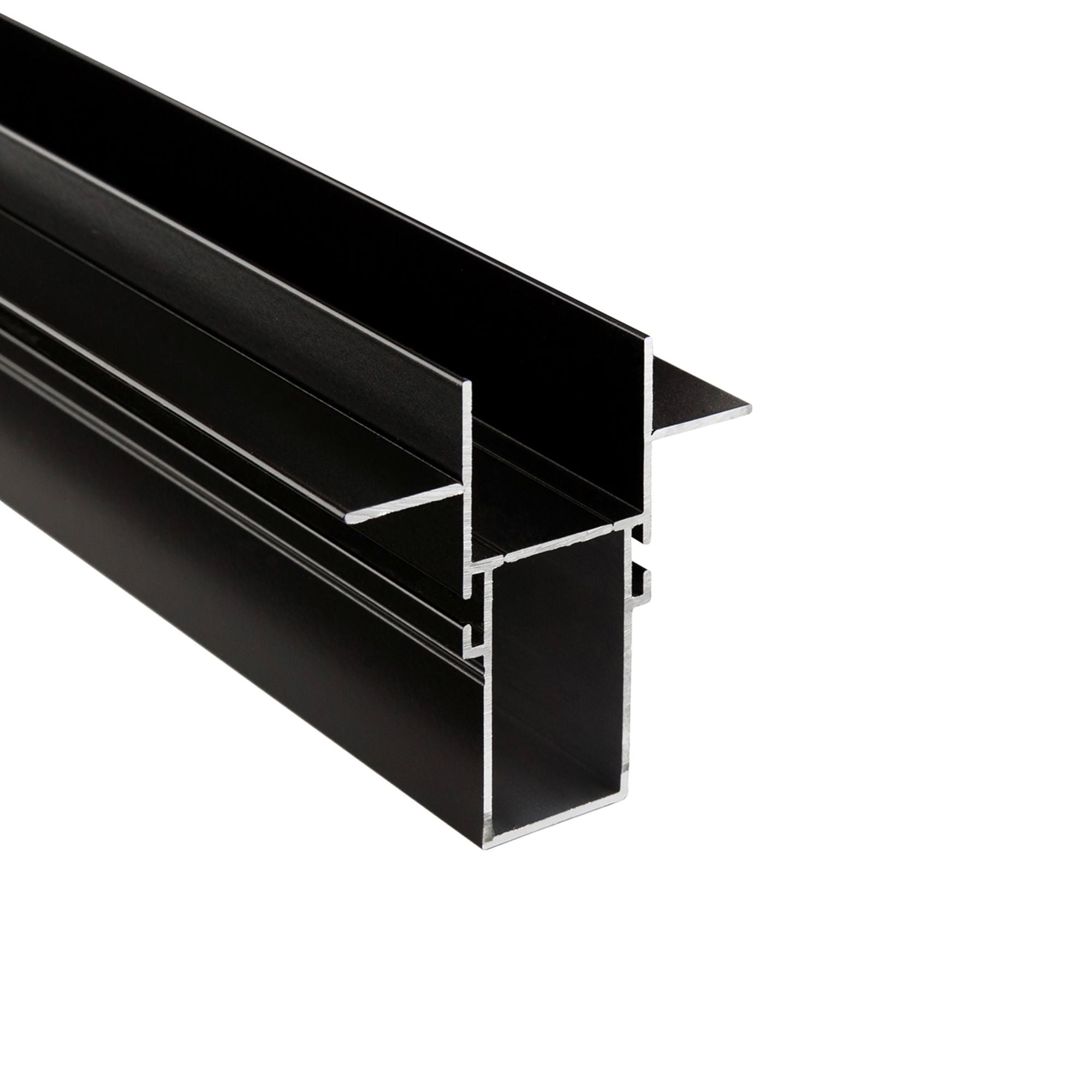 Deko-Light Combo Einbau Trafoprofil mit Flügel, 13mm, 2m schwarz