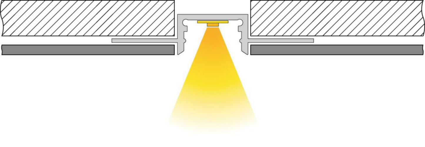 Deko-Light Trockenbau-Profil, EU-10-12, 3m, Silber