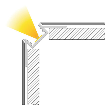 Deko-Light Trockenbau-Profil, EV-12-12, 3m, Silber