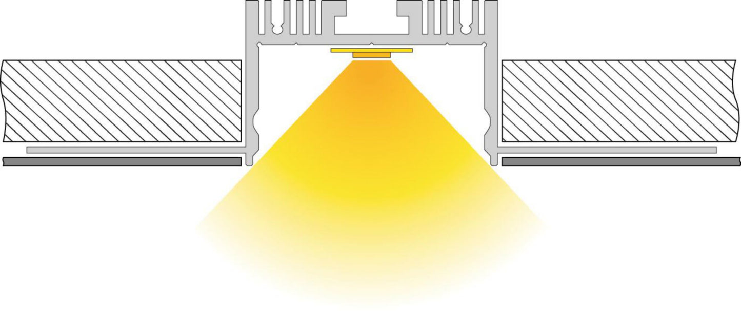 Deko-Light Trockenbau-Profil, EU-02-36, 3m, Silber