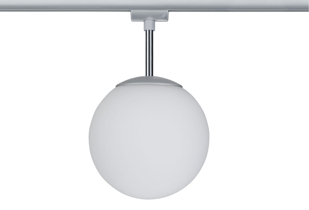 Paulmann URail Ceiling Globe Small max. 1x10W E14 Chr m/Opal 230V Metall/Glas dimmbar