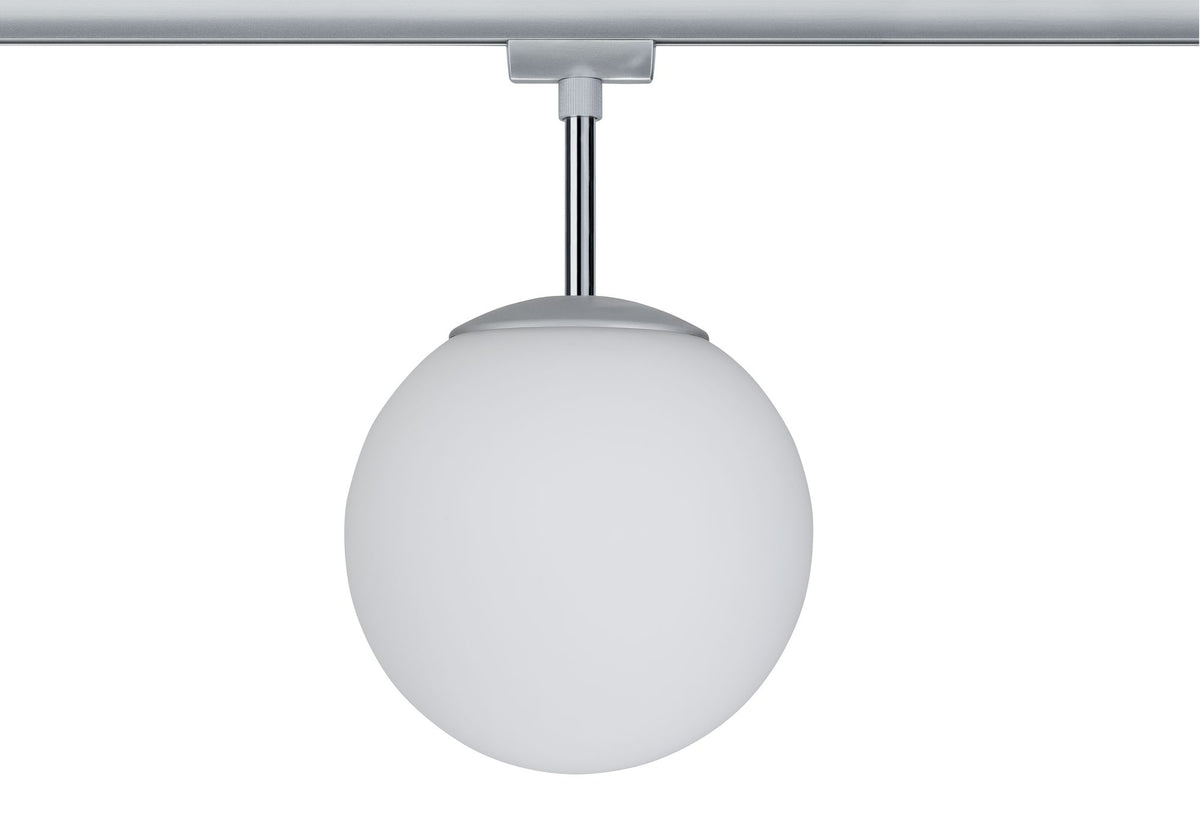 Paulmann URail Ceiling Globe Small max. 1x10W E14 Chr m/Opal 230V Metall/Glas dimmbar