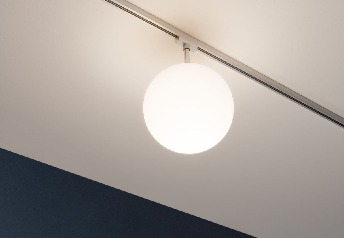 Paulmann URail Ceiling Globe Small max. 1x10W E14 Chr m/Opal 230V Metall/Glas dimmbar