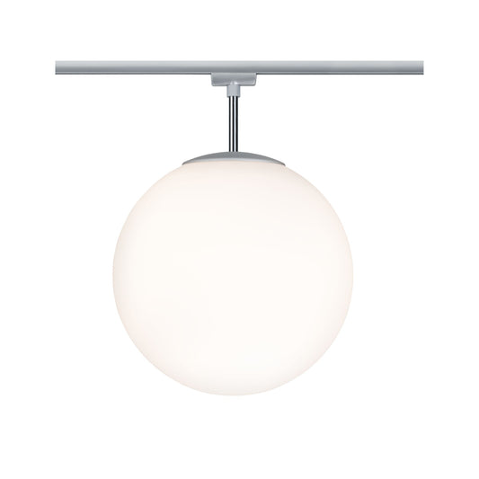 Paulmann URail Ceiling Globe Big max. 1x20W E27 Chr m/Opal 230V Metall/Glas dimmbar