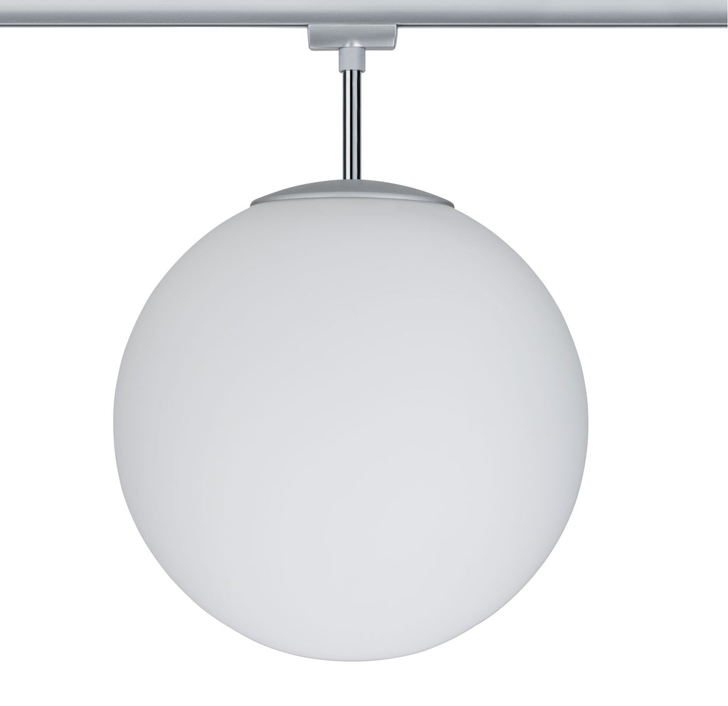 Paulmann URail Ceiling Globe Big max. 1x20W E27 Chr m/Opal 230V Metall/Glas dimmbar