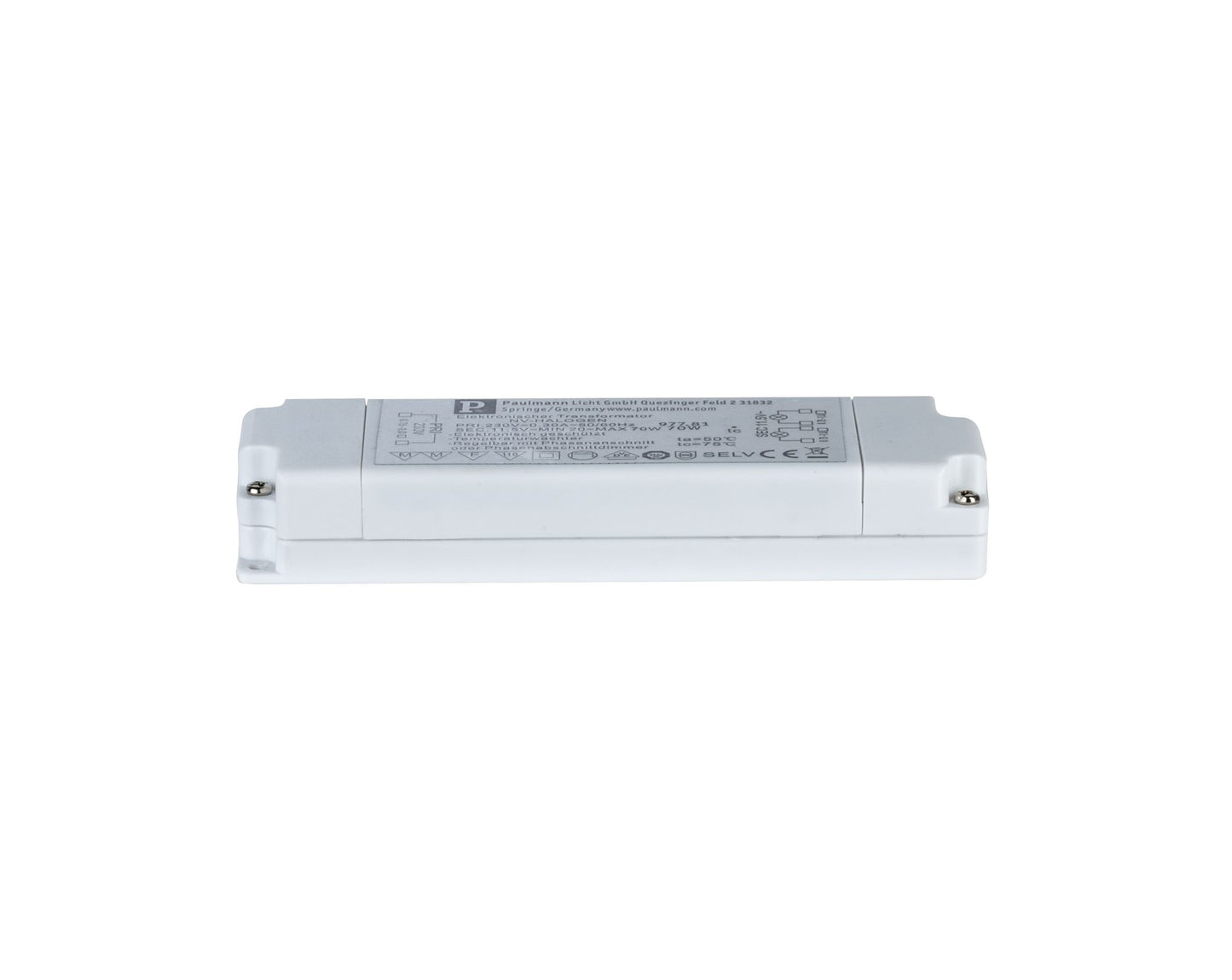 Paulmann VDE Flat Elektroniktrafo 20-70W 230/12V 70VA Weiß