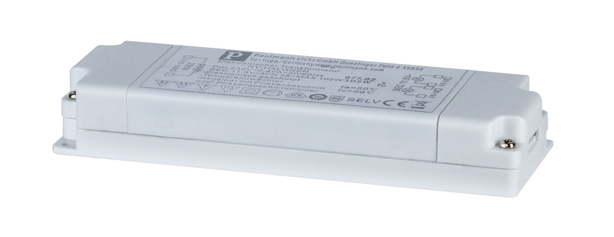 Paulmann VDE Flat Elektroniktrafo 35-105W 230/12V 105VA Weiß
