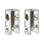 Paulmann WS L&E Seilklotz Seilsysteme 2er Pack max.150W/Stange max.300W Chrom 12V Met