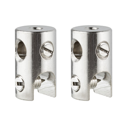 Paulmann WS L&E Seilklotz Seilsysteme 2er Pack max.150W/Stange max.300W Chrom 12V Met