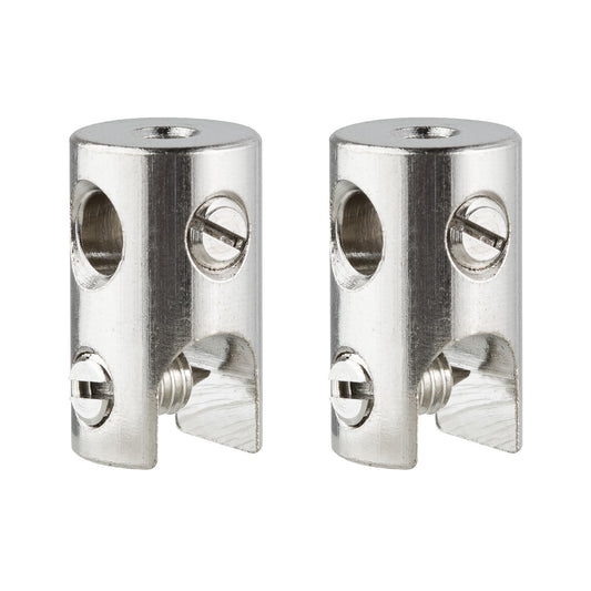Paulmann WS L&E Seilklotz Seilsysteme 2er Pack max.150W/Stange max.300W Chrom 12V Met