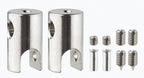 Paulmann WS L&E Seilklotz Seilsysteme 2er Pack max.150W/Stange max.300W Chrom 12V Met