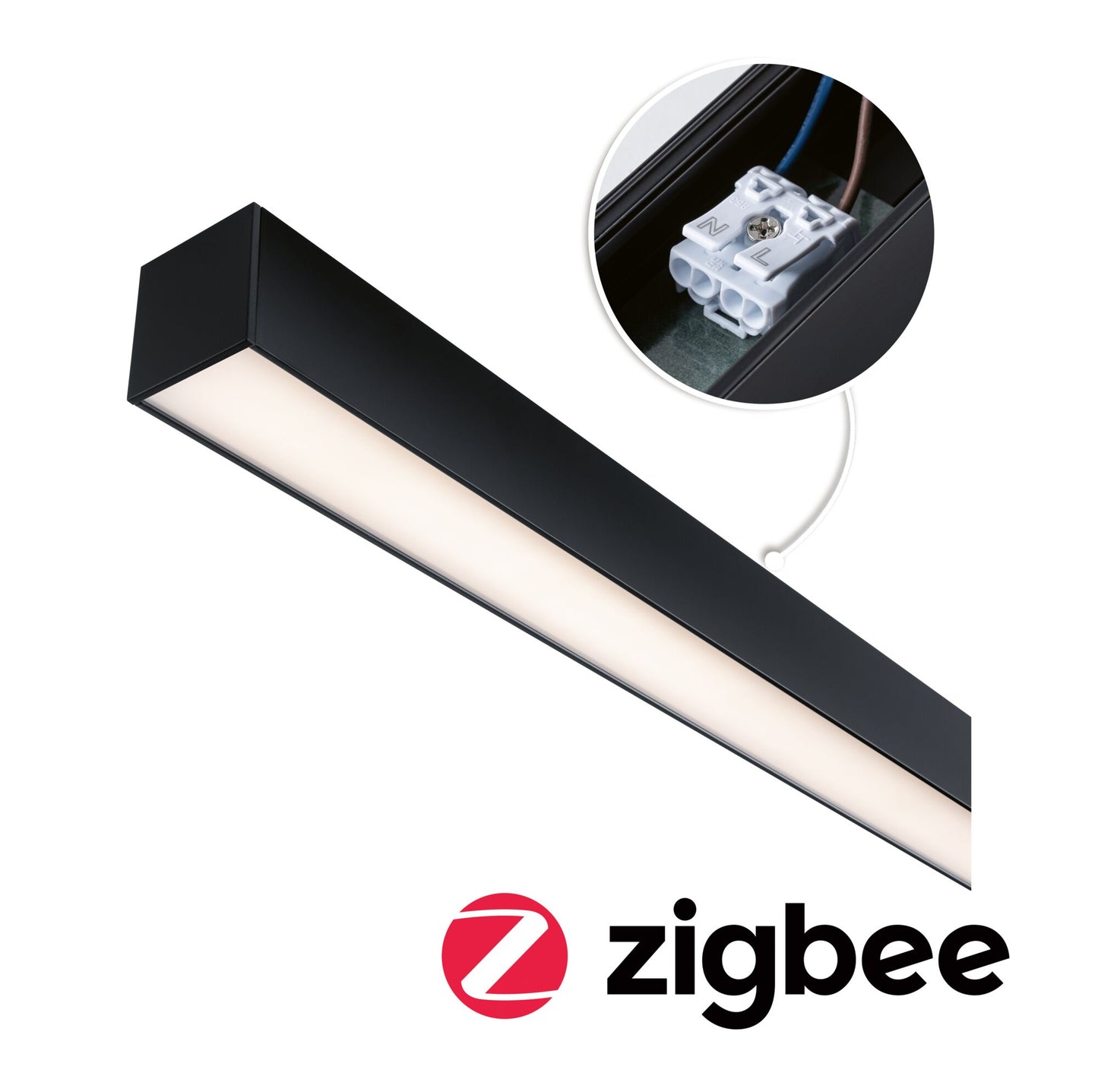 Paulmann Linion Einspeisung Power Channel Zigbee 230/24V 150VA Signalschwarz 1m